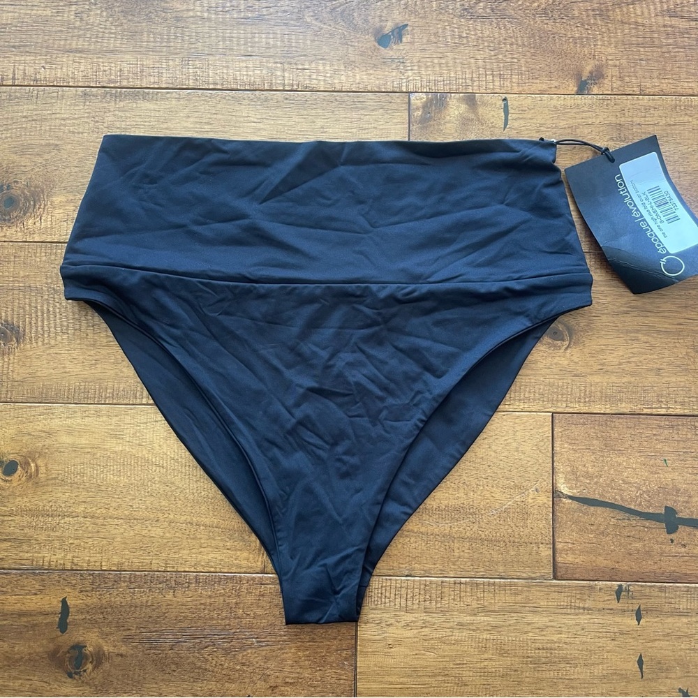 NWT Epoque Evolution Womens Large The One High Rise Folder Over Bikini Bottom
